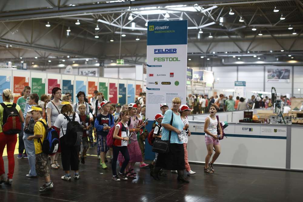 Children visit the WorldSkills Competition in Germany